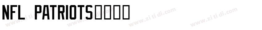 NFL Patriots字体转换
